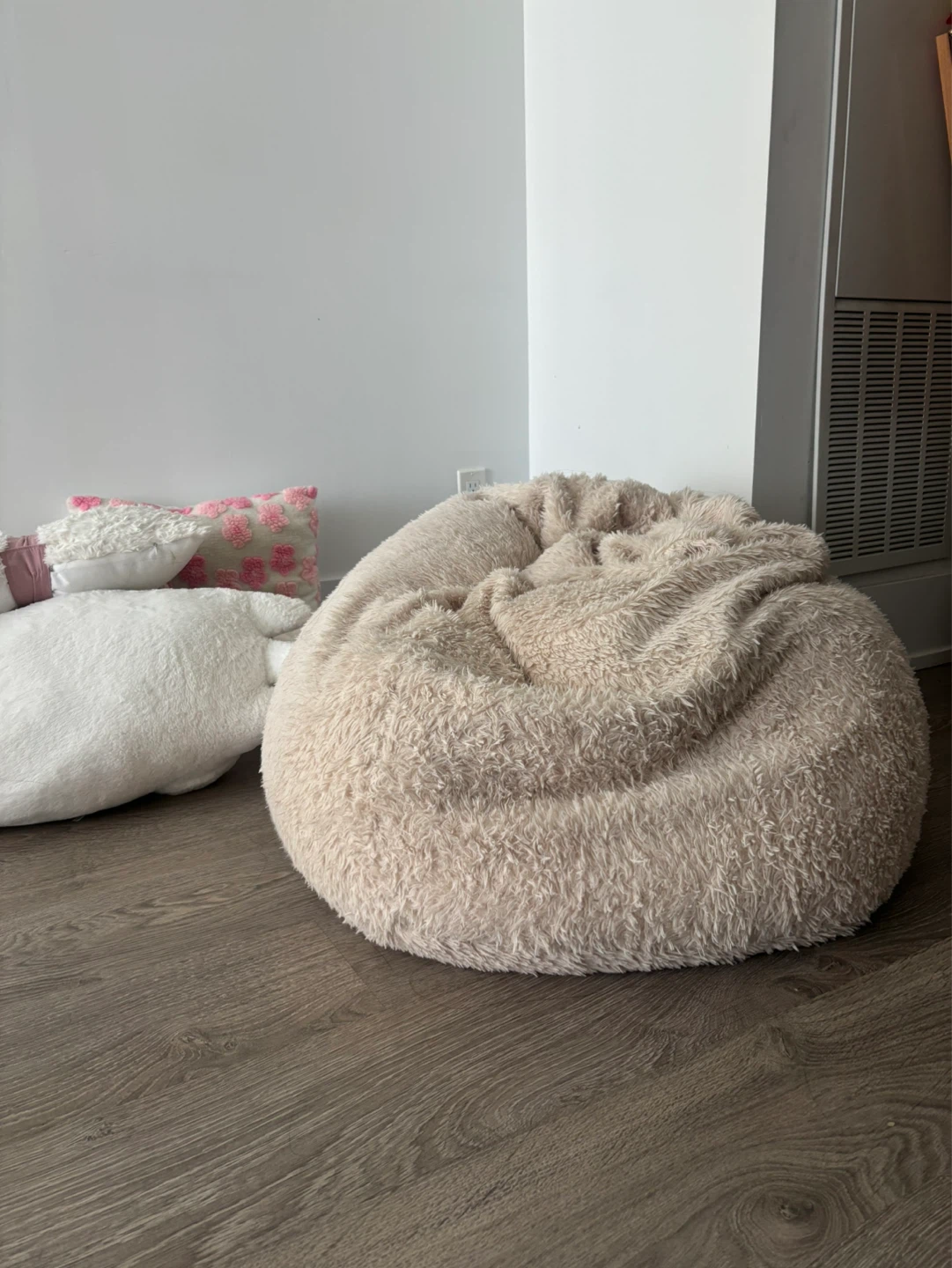 Fluffy Round Bean Bag Chair