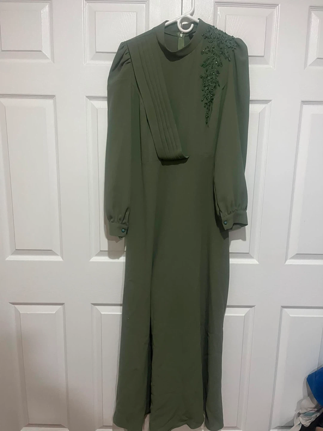 Mint Green Long Sleeve Maxi Dress ** Prom or Graduation - photo 3