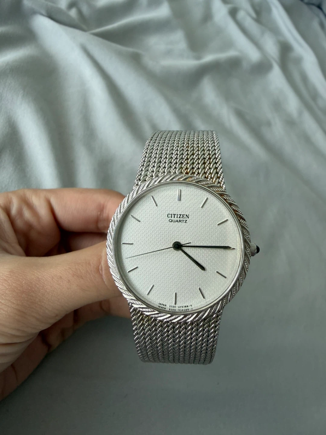 Citizen Quartz Watch - Stainless Steel Mesh Band ⚽️