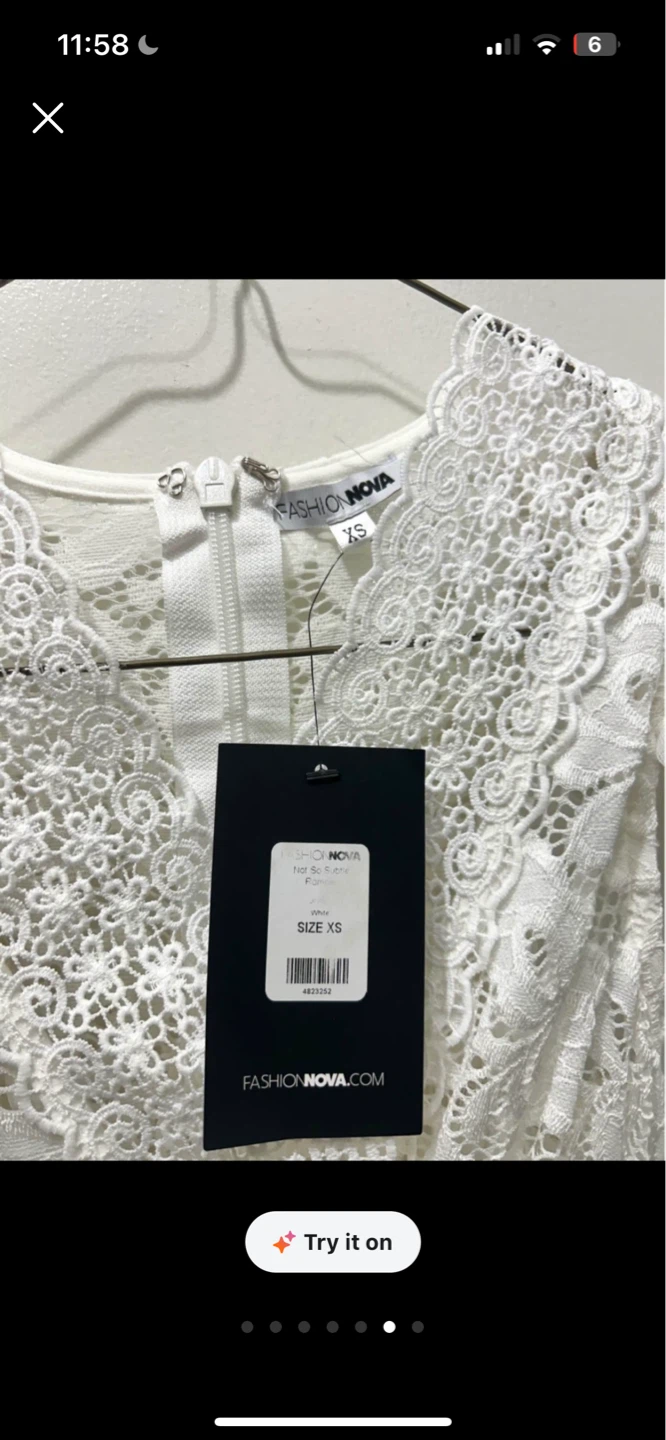 White Lace Romper/Jumper - size xs - photo 5
