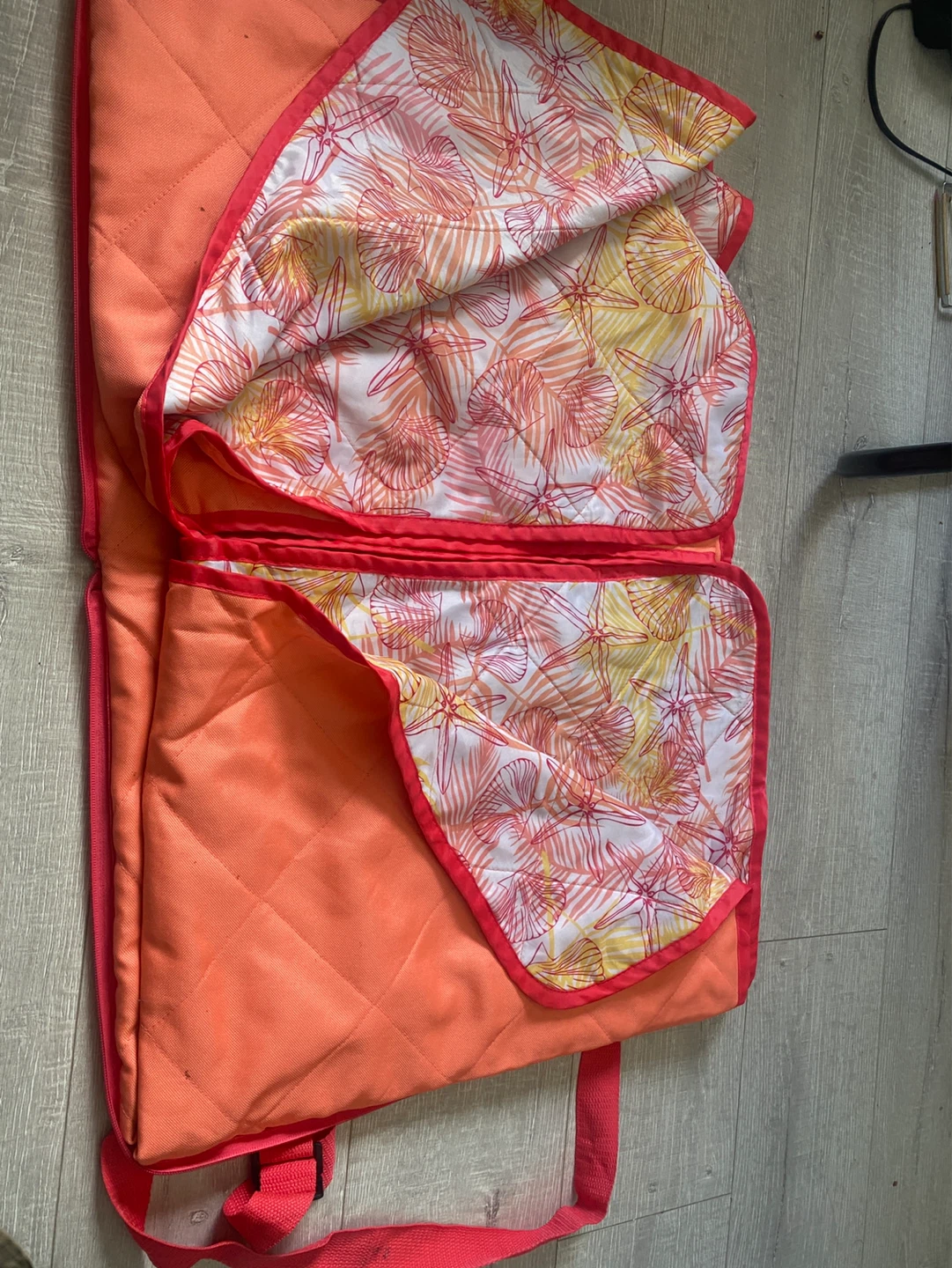 Quilted Travel Blanket with Beach Print - photo 2