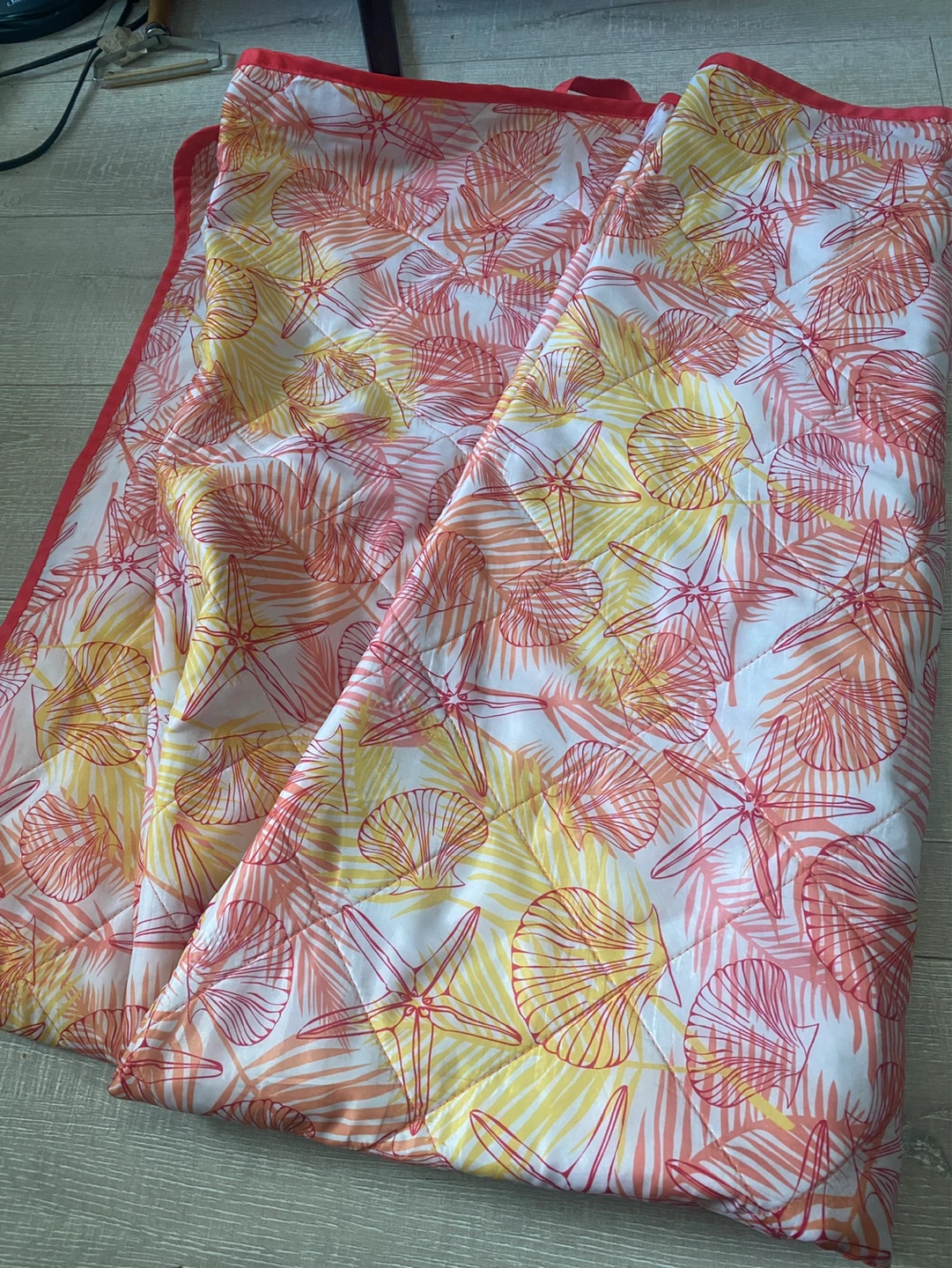 Quilted Travel Blanket with Beach Print - photo 5