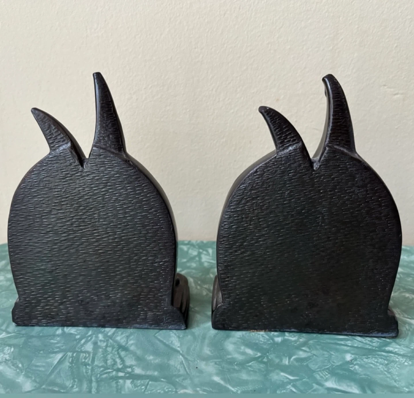 ⚽️Vintage Art Deco Flying Cranes Bookends - photo 3