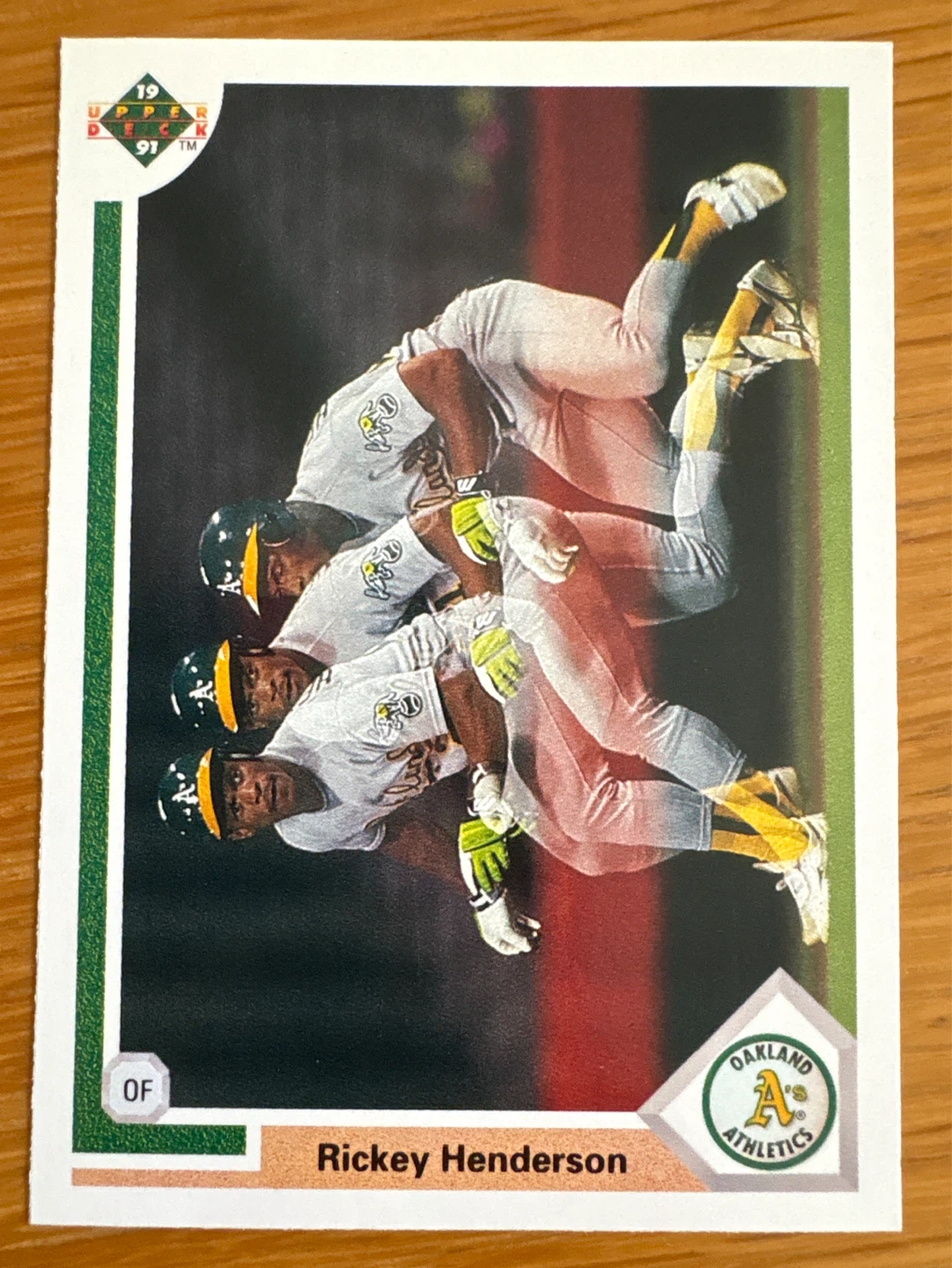 1991 Upper Deck Rickey Henderson Baseball Card