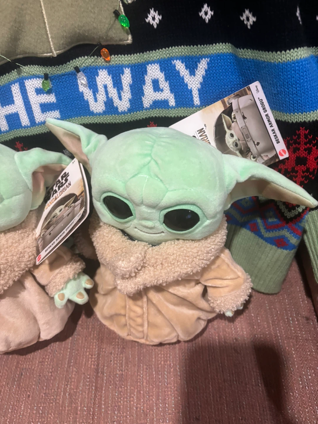 Star Wars The Mandalorian Grogu and Ugly Sweater w/ Socks Set - photo 4