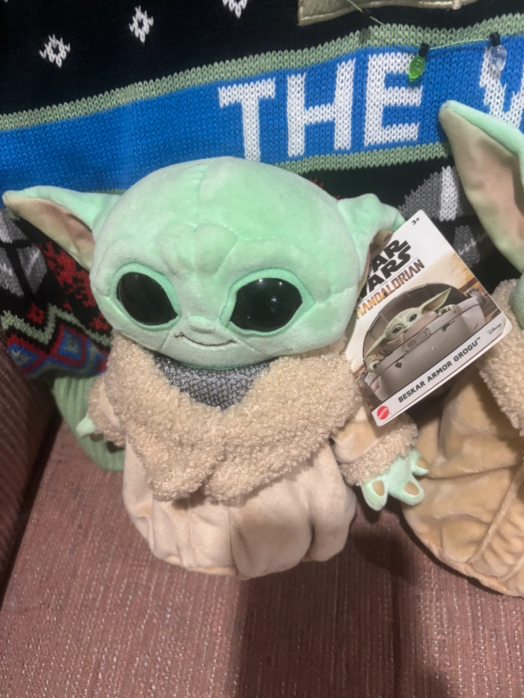 Star Wars The Mandalorian Grogu and Ugly Sweater w/ Socks Set - photo 5