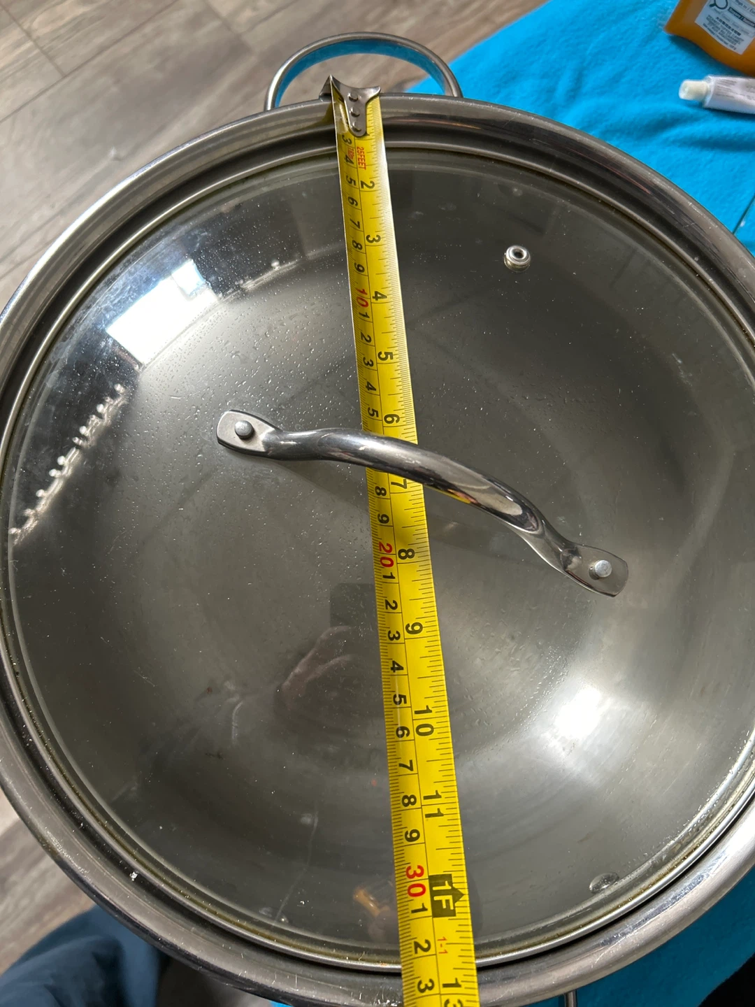 Large Stainless Steel Stock Pot with Glass Lid - photo 3