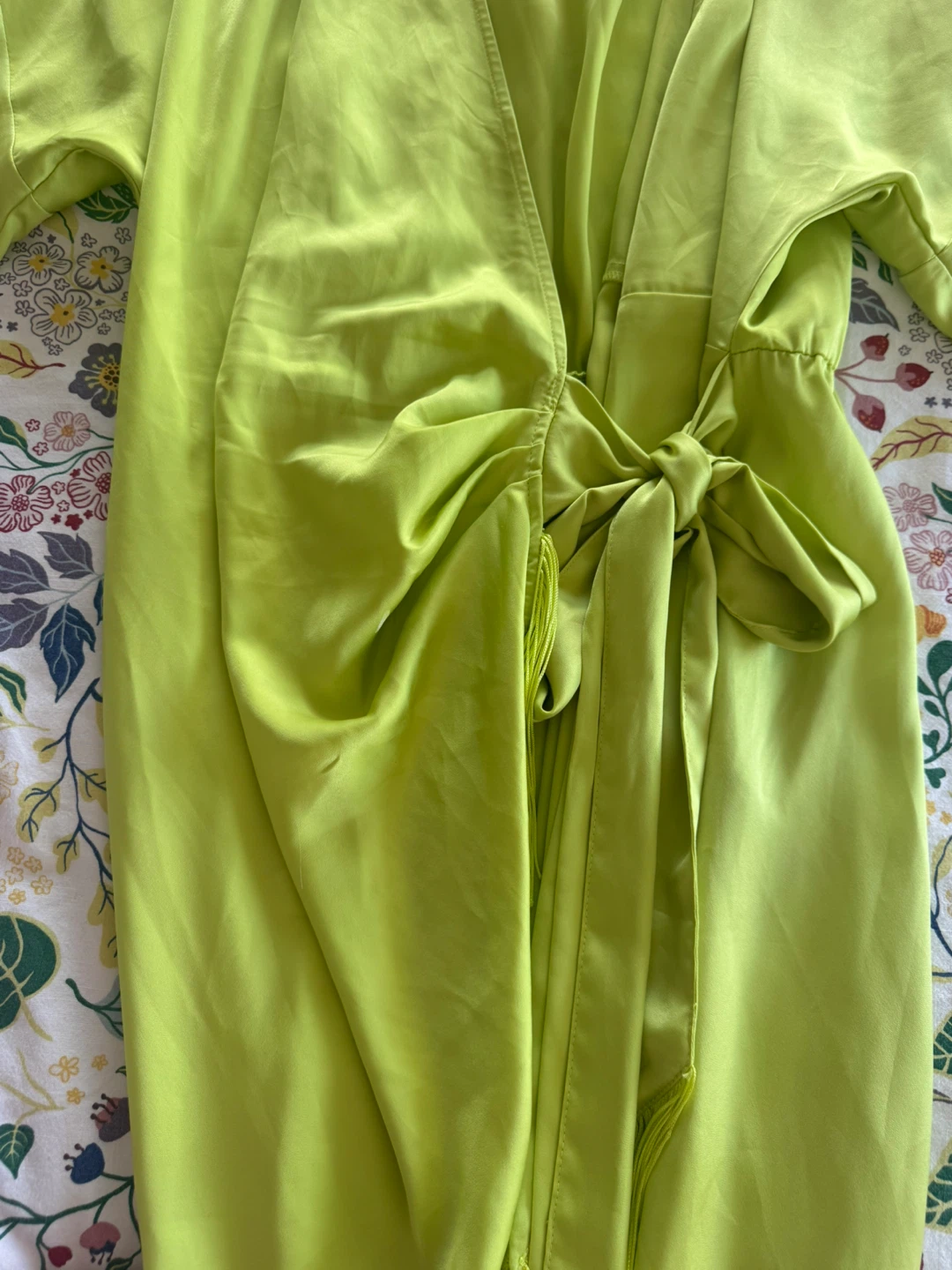 H&M Lime Green Wrap Dress - Medium - photo 3