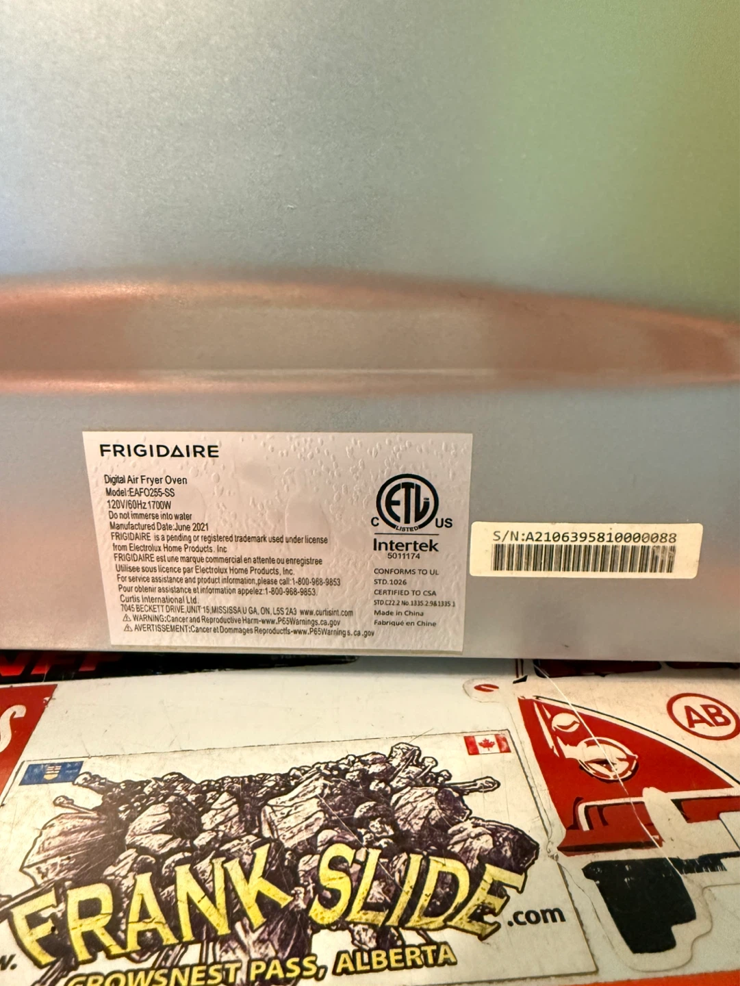 Frigidaire Digital Air Fryer Oven - photo 2