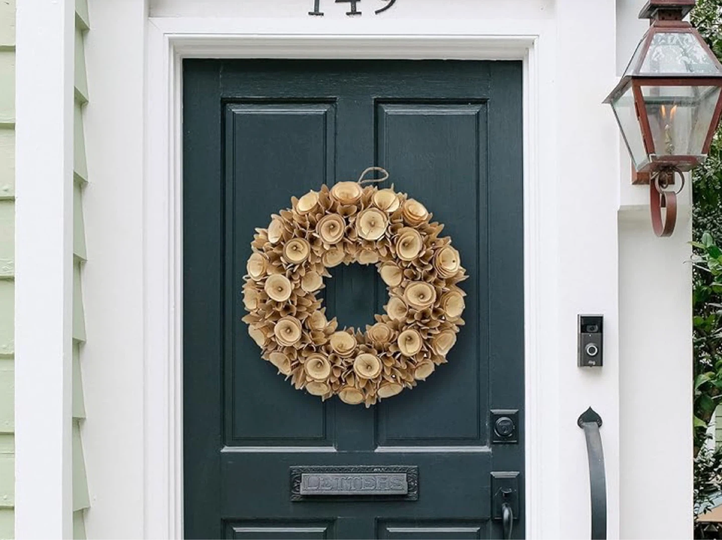 Natural Woodchip Rose Wreath - photo 2