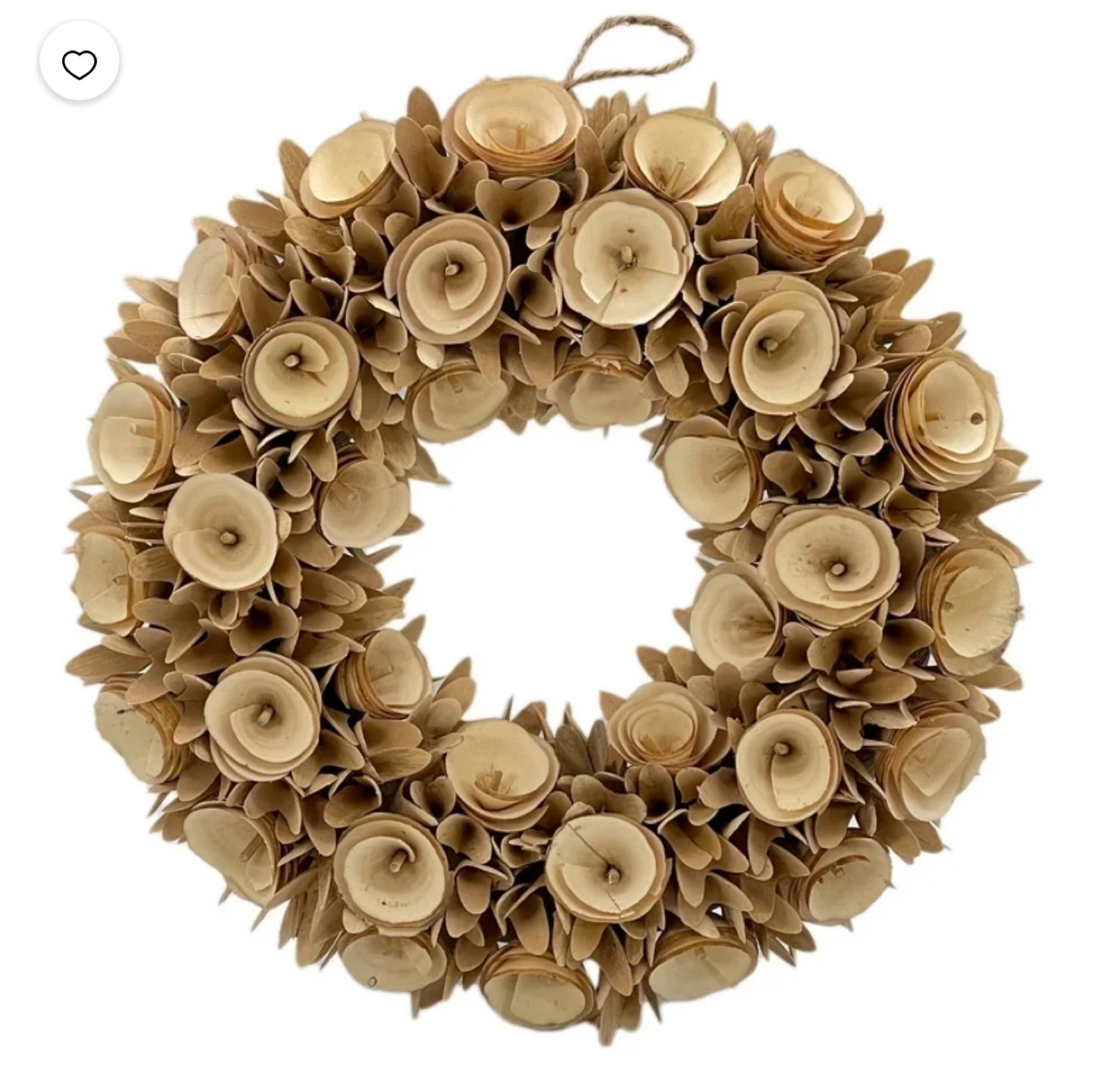 Natural Woodchip Rose Wreath - photo 5