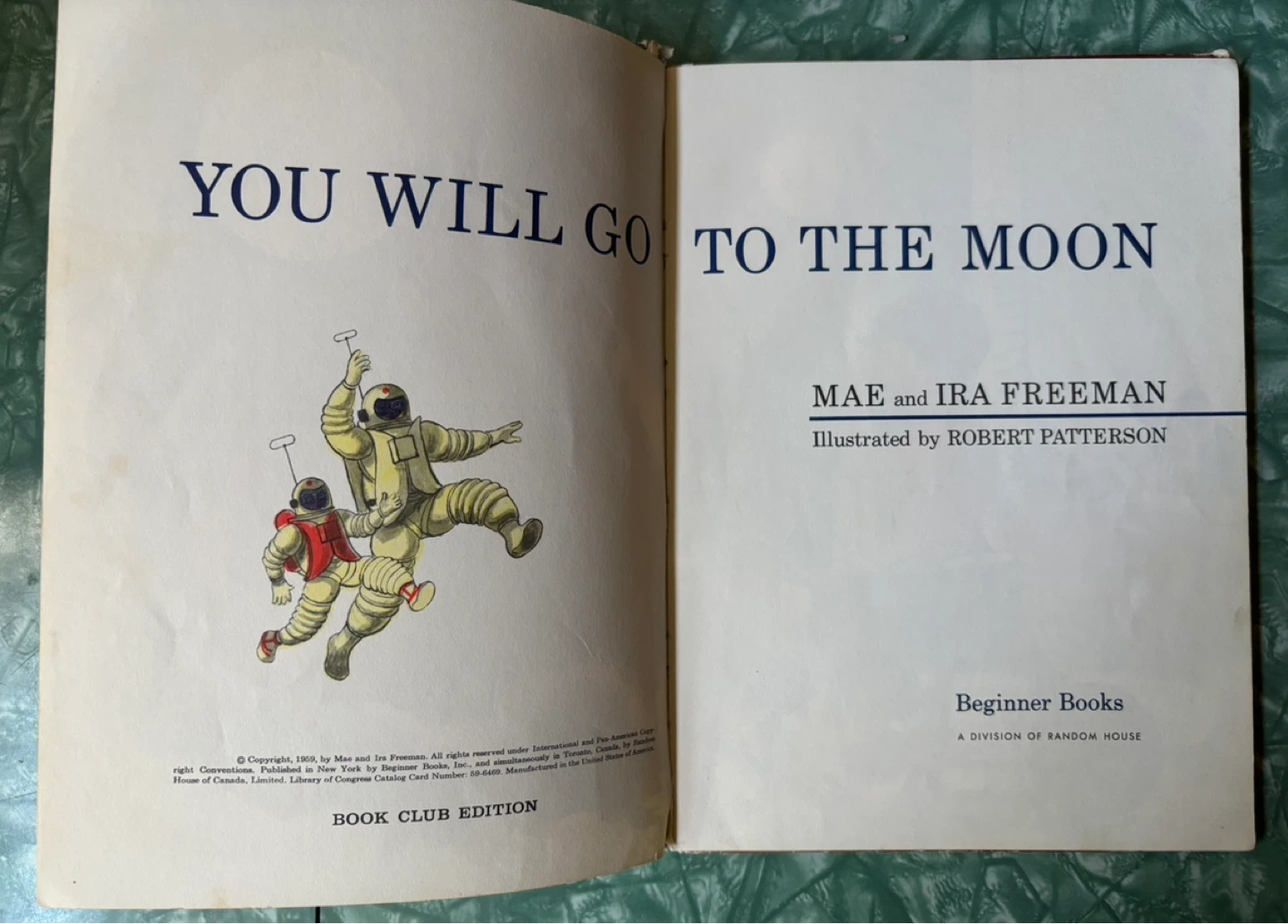 ⚽️ Vintage You Will Go to the Moon Book by Mae and Ira Freeman - photo 5