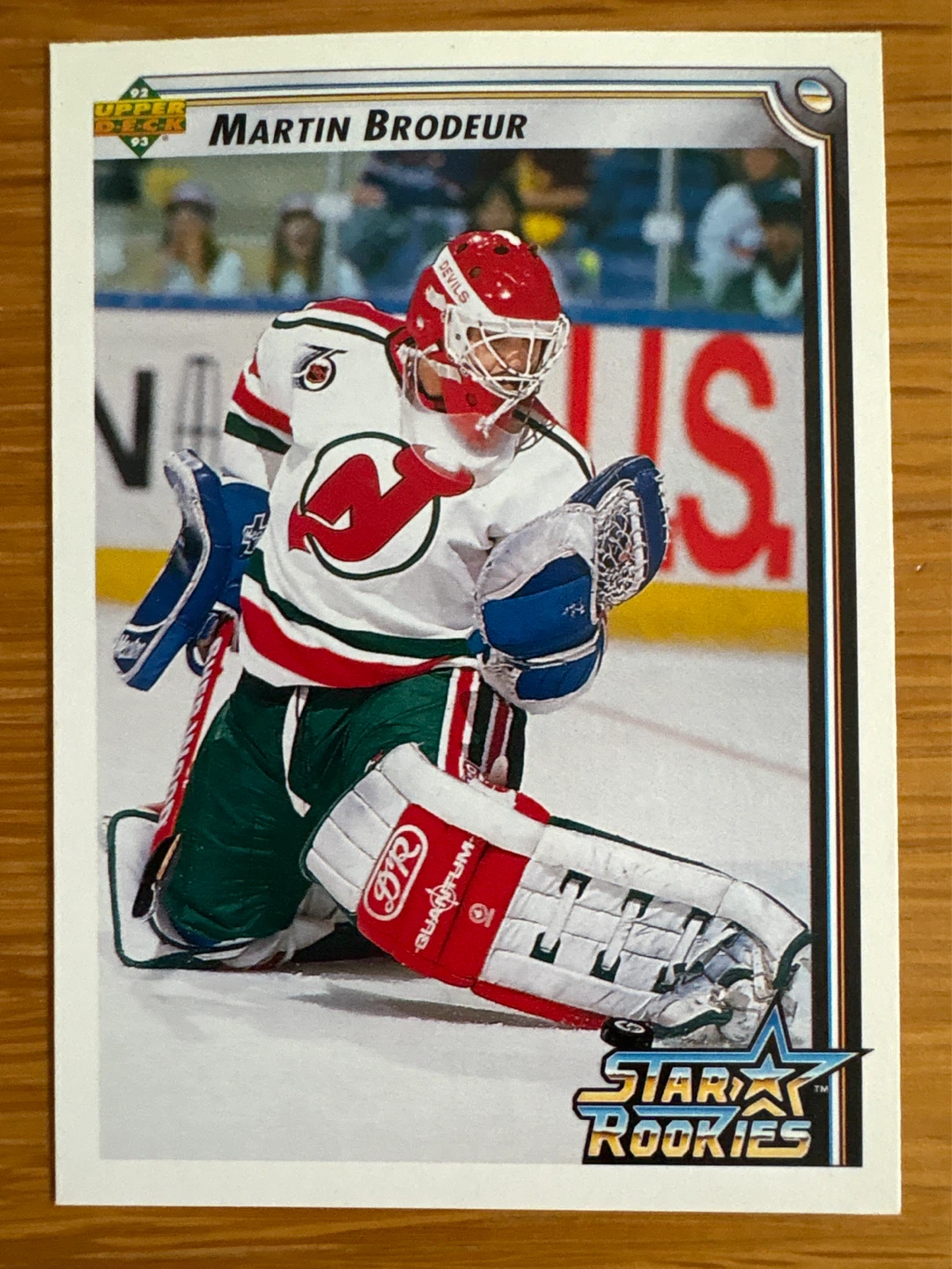 1992 Upper Deck Star Rookies Martin Brodeur Hockey Card