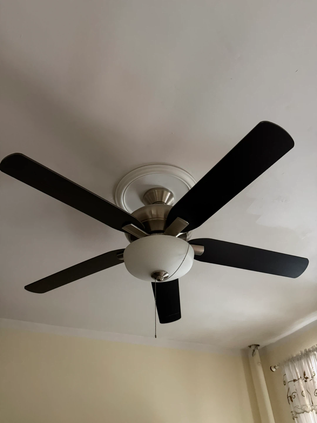 Black 5-Blade Ceiling Fan with Light