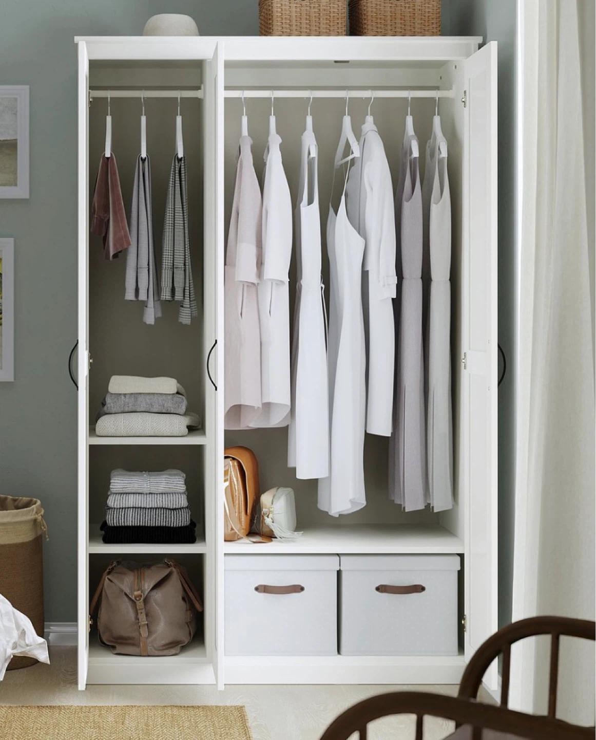 IKEA PAX 3-Door Wardrobe with Mirrors - photo 4