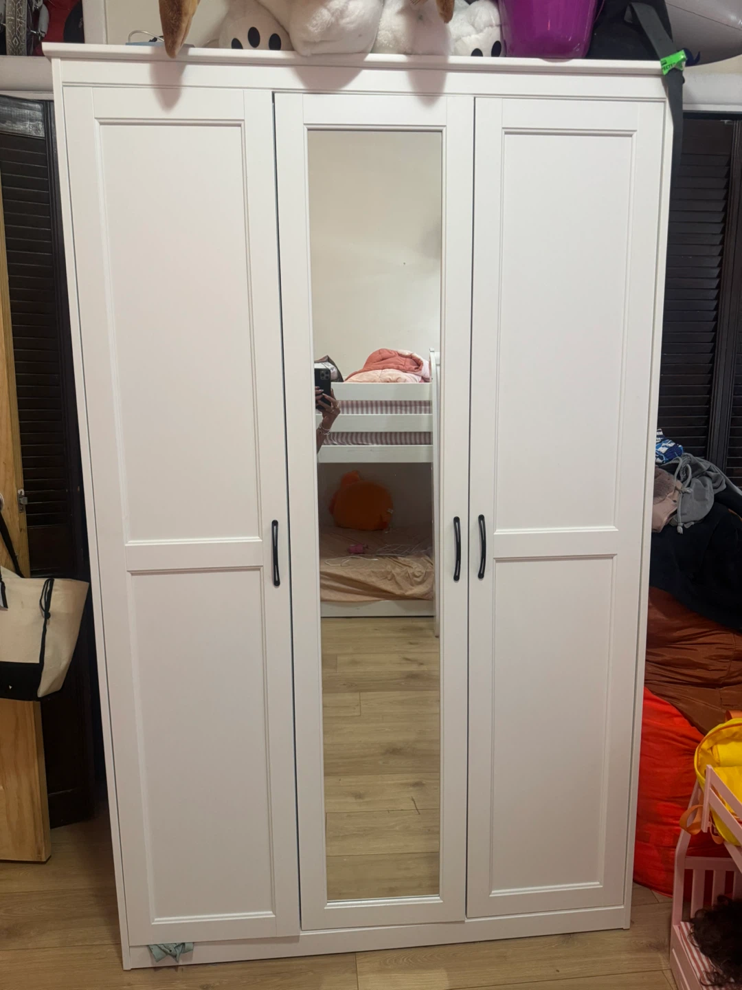 IKEA PAX 3-Door Wardrobe with Mirrors