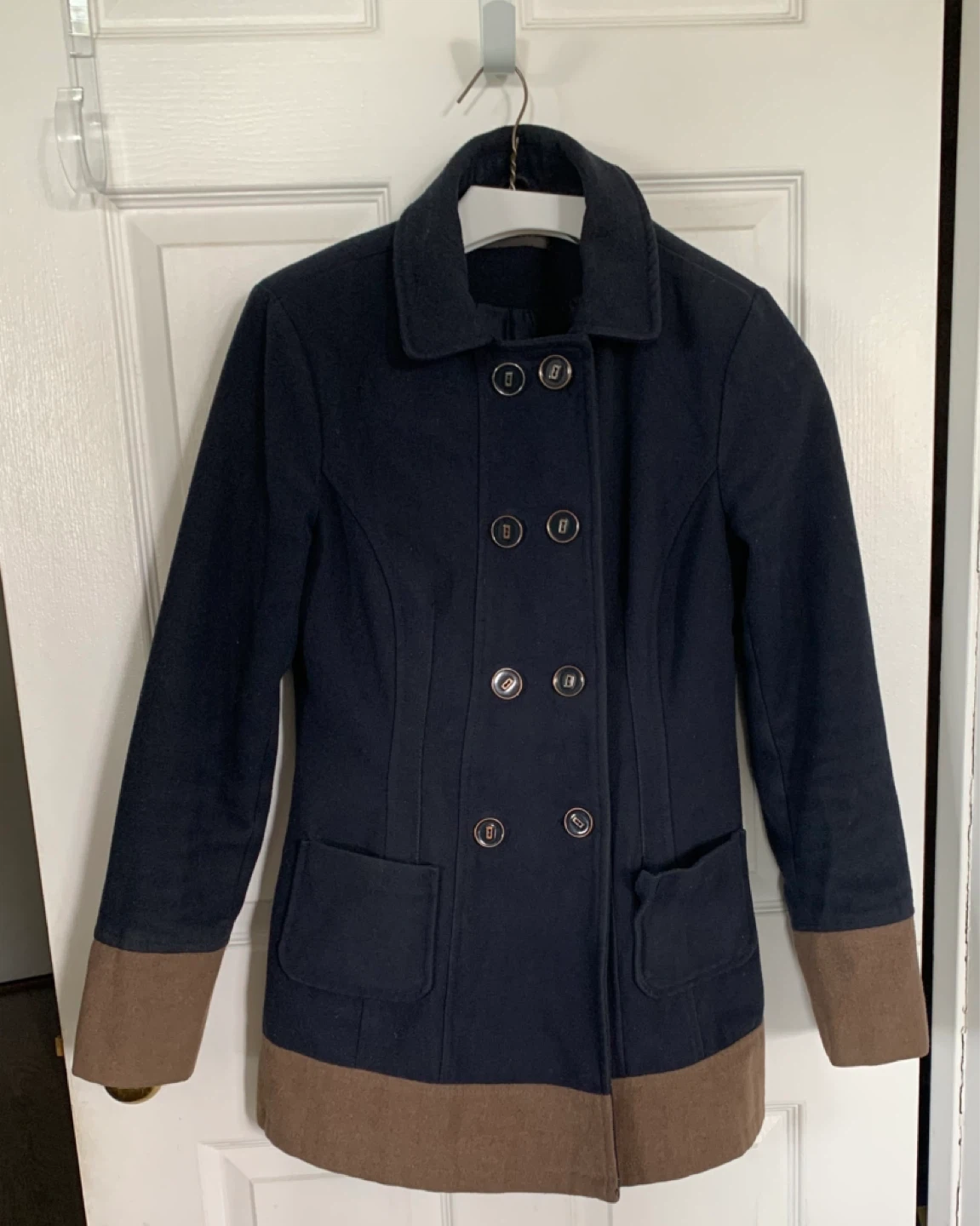 Suzy Shier XS Peacoat ⚽️ NEEDS WORK (read description)