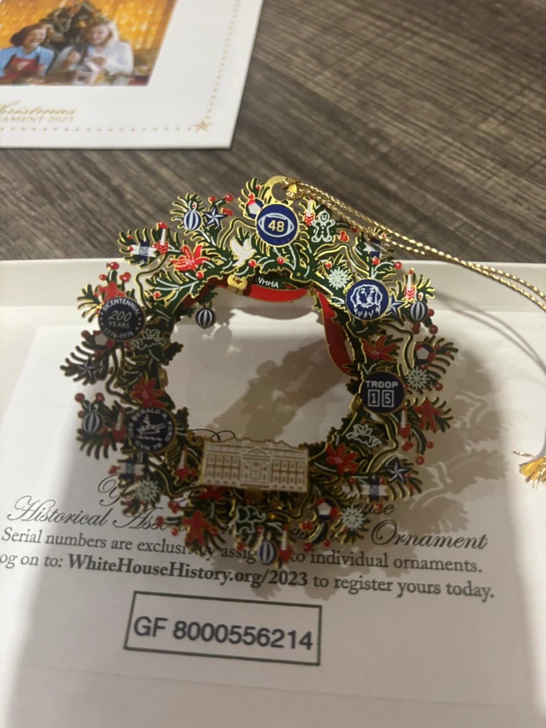 White House Historical Association 2023 Christmas Ornament - photo 5