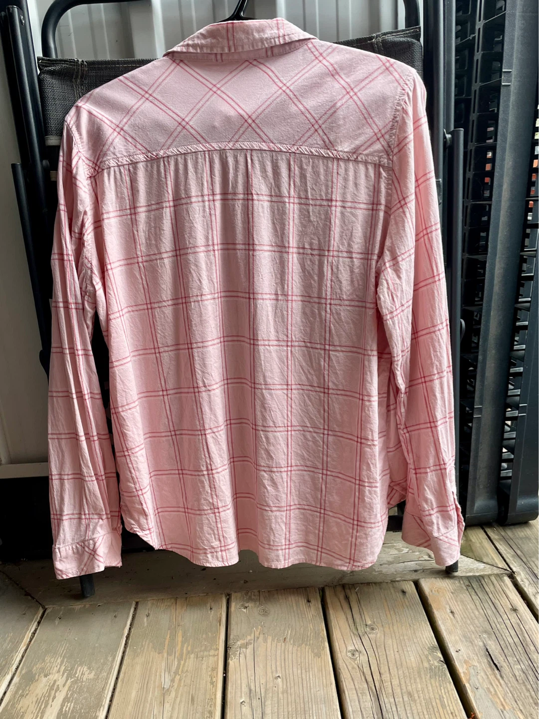 ⚽️ Bluenotes Pink Plaid Classic Fit Button-Up Shirt XL - photo 2
