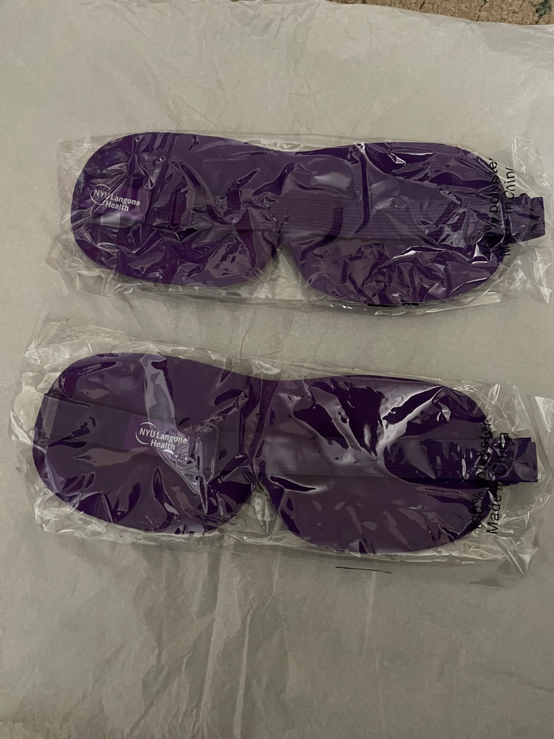 NYU Langone Health Purple Eye Masks (2 Pack)