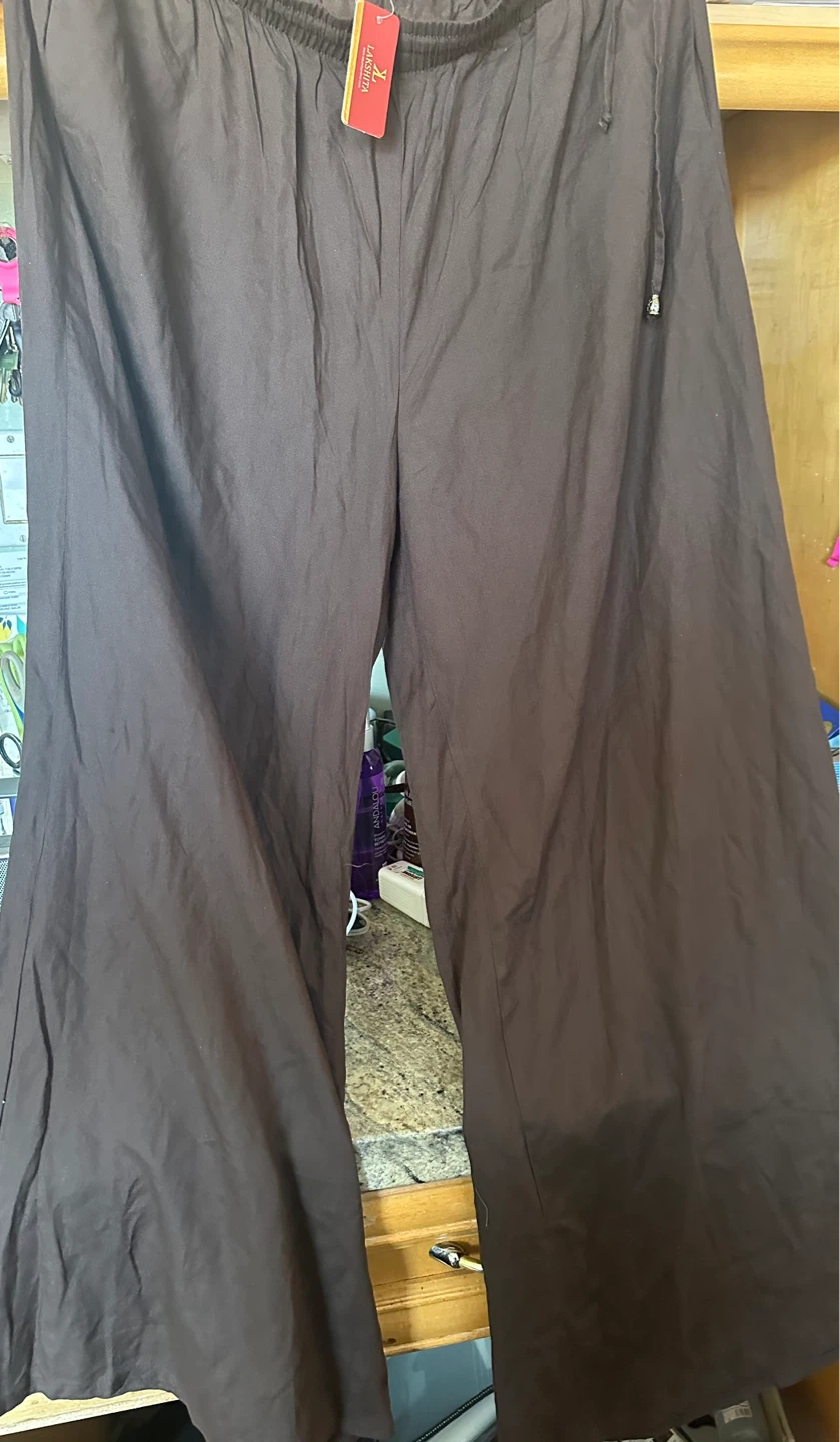 Lakshita Brown Wide Leg Pants 1X - photo 3