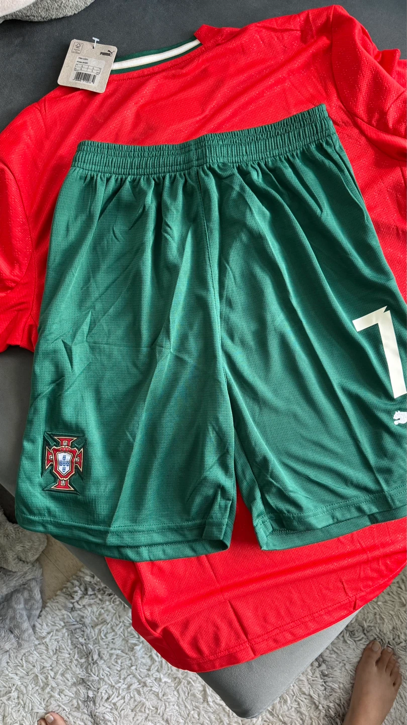 Puma Portugal Ronaldo Soccer Jersey and Shorts Set ⚽ - photo 5