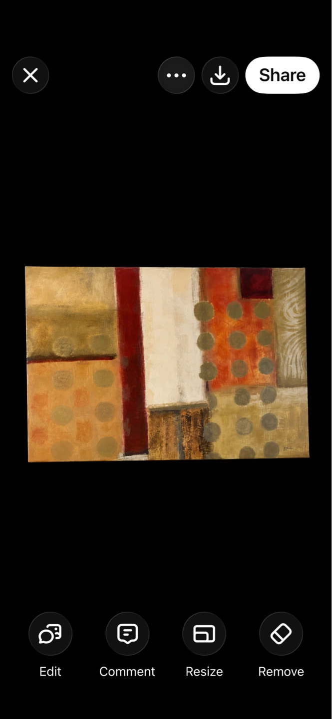 Abstract Wall Art Canvas Print - photo 2