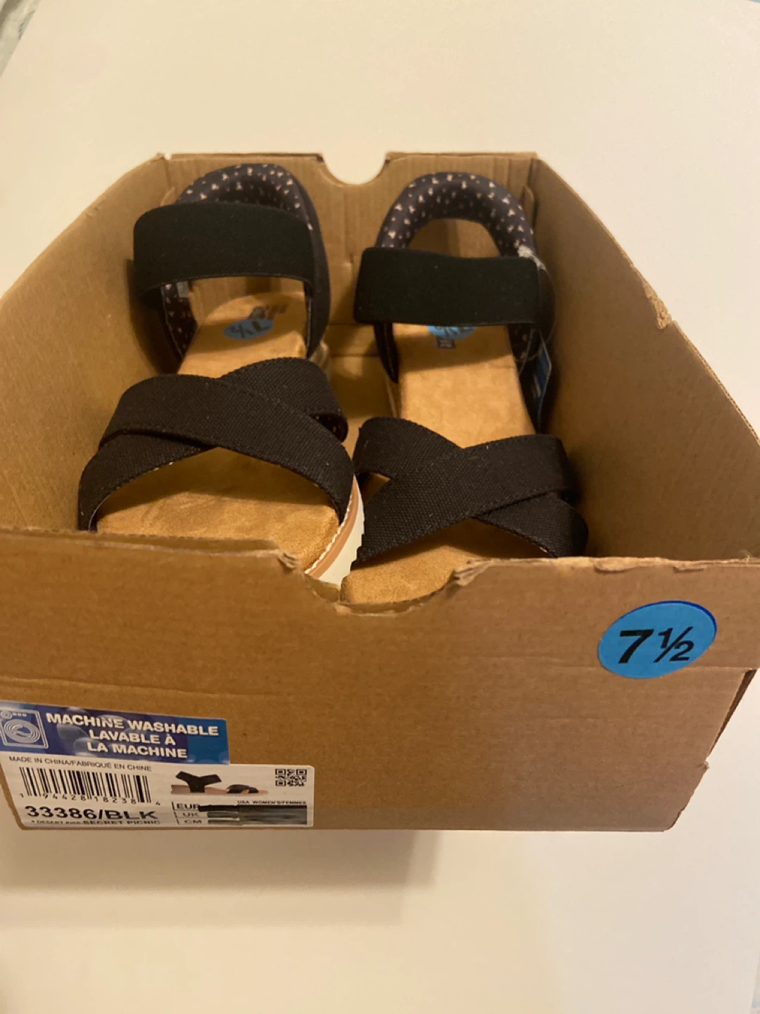 Skechers BOBS Desert Kiss - black Lily Sandals