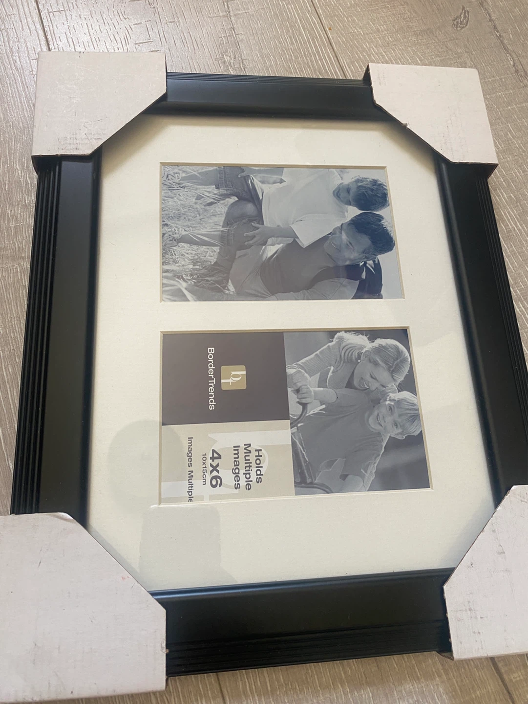 BorderTrends Black 4x6 Double Photo Frame - photo 4