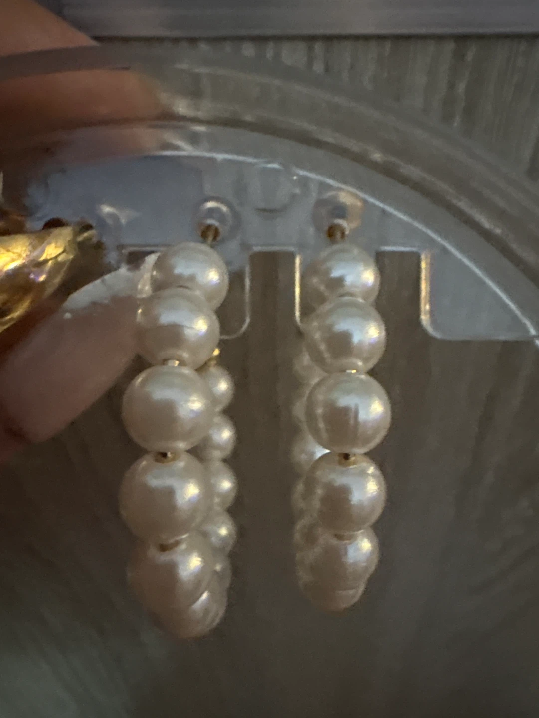 ⚽️ Pearl Hoop Earrings NEW