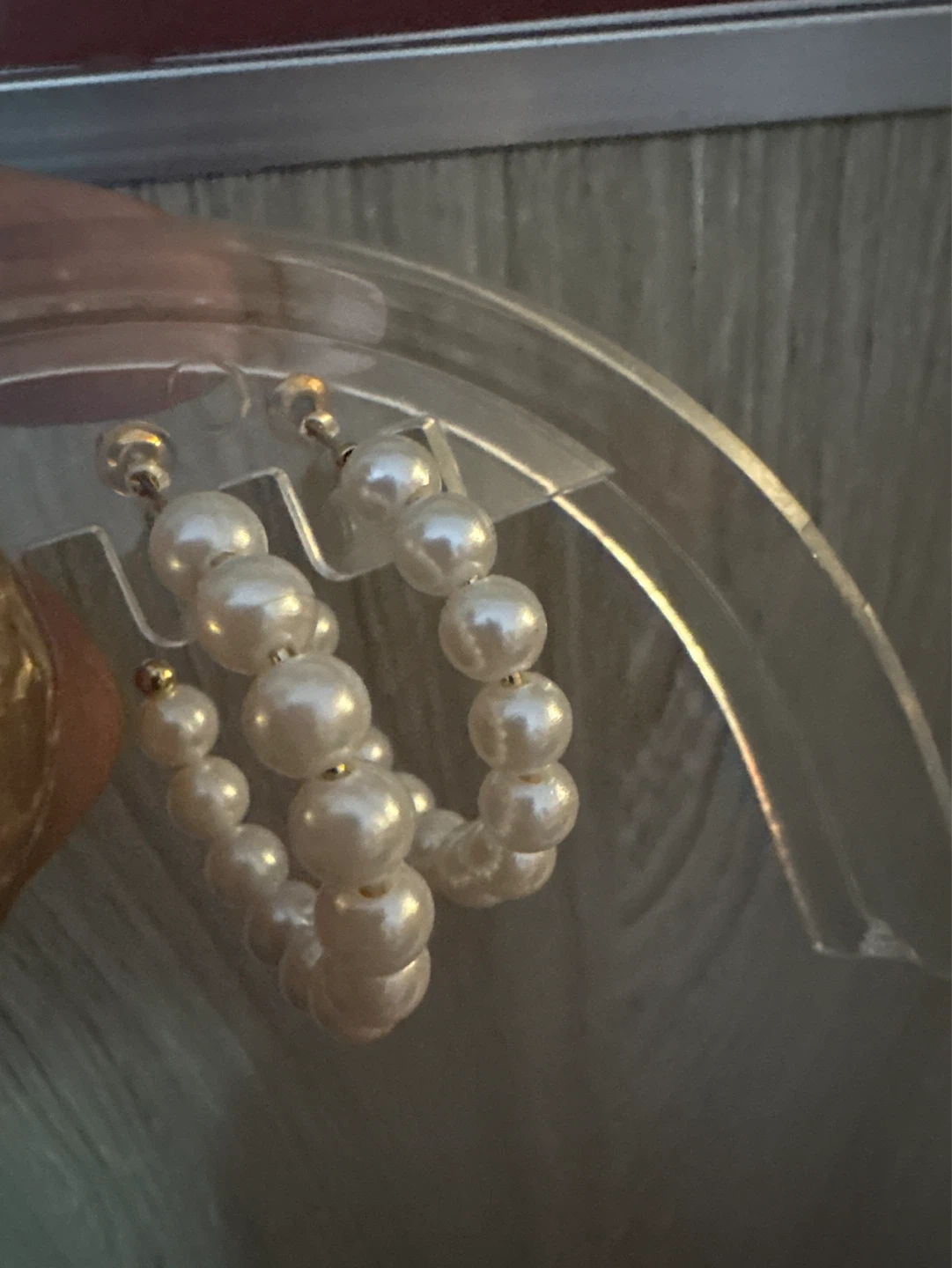 ⚽️ Pearl Hoop Earrings NEW - photo 5