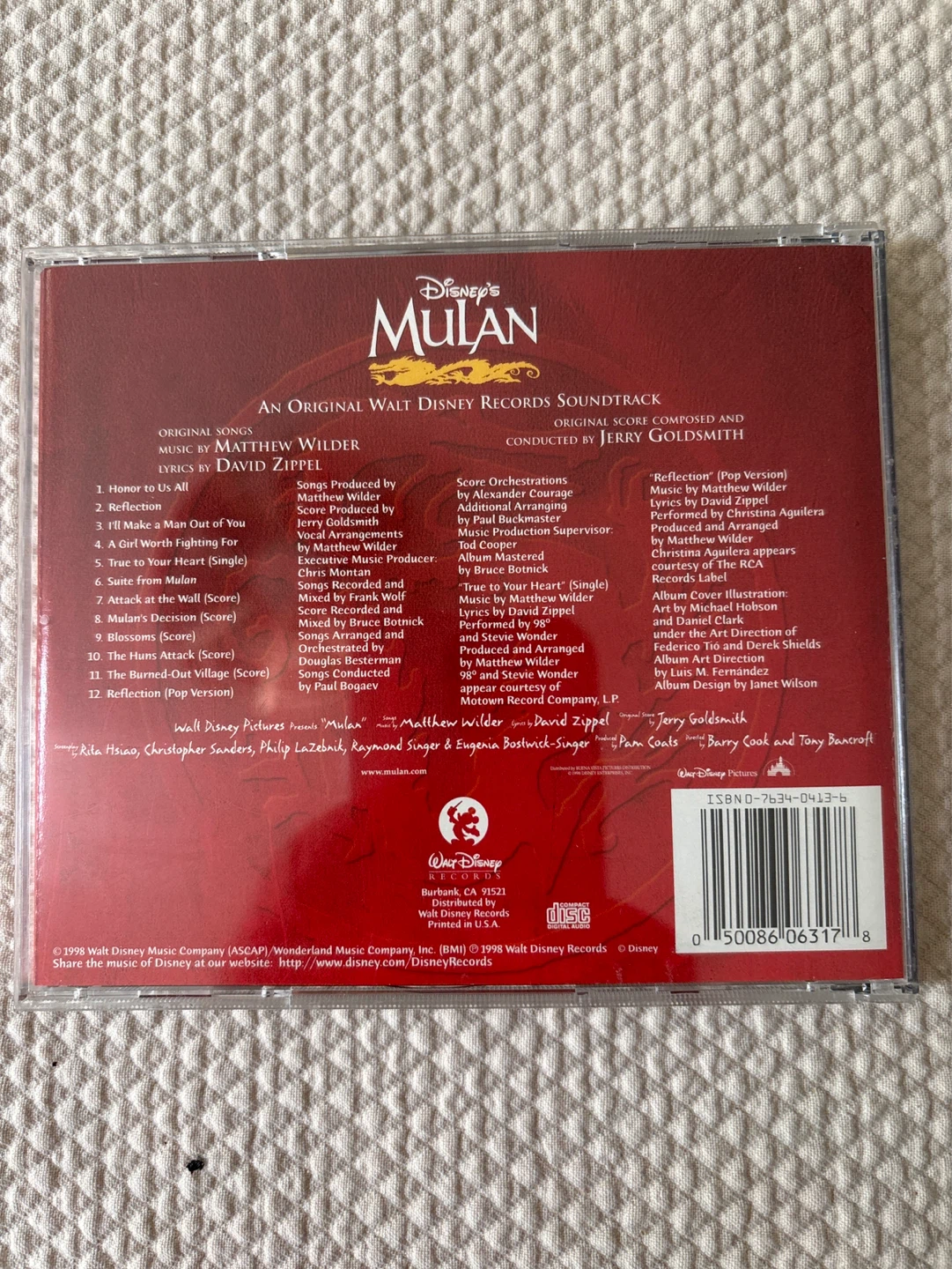 ⚽️Disney's Mulan Original Soundtrack CD - photo 2