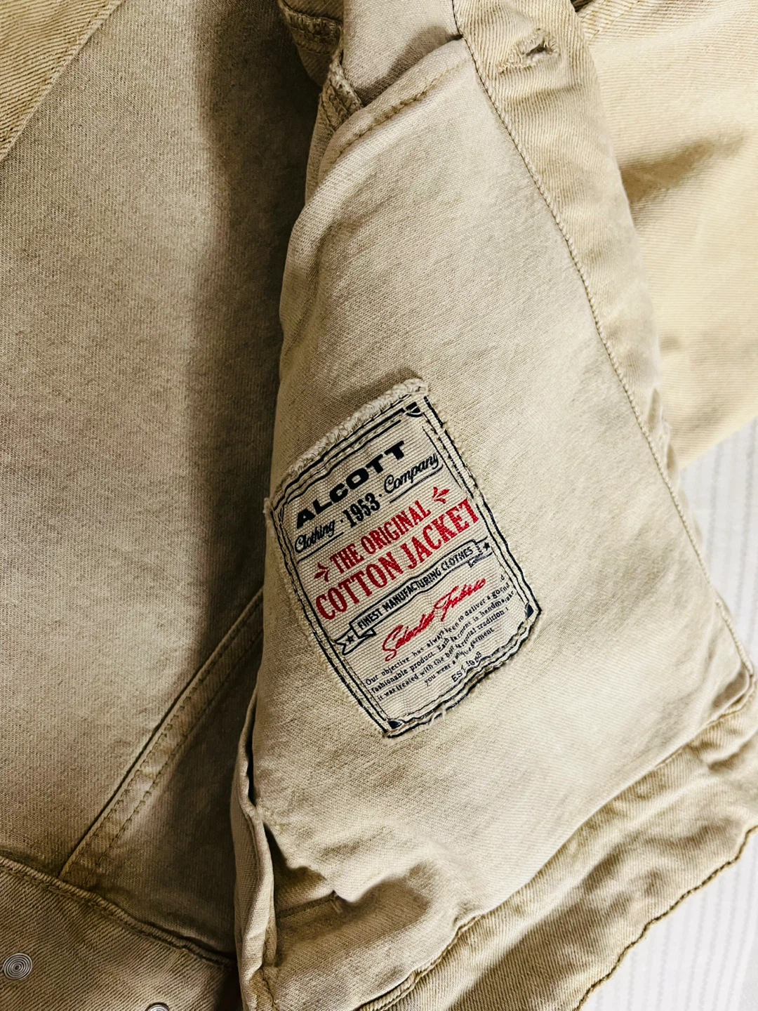 Beige Denim Jacket - photo 4