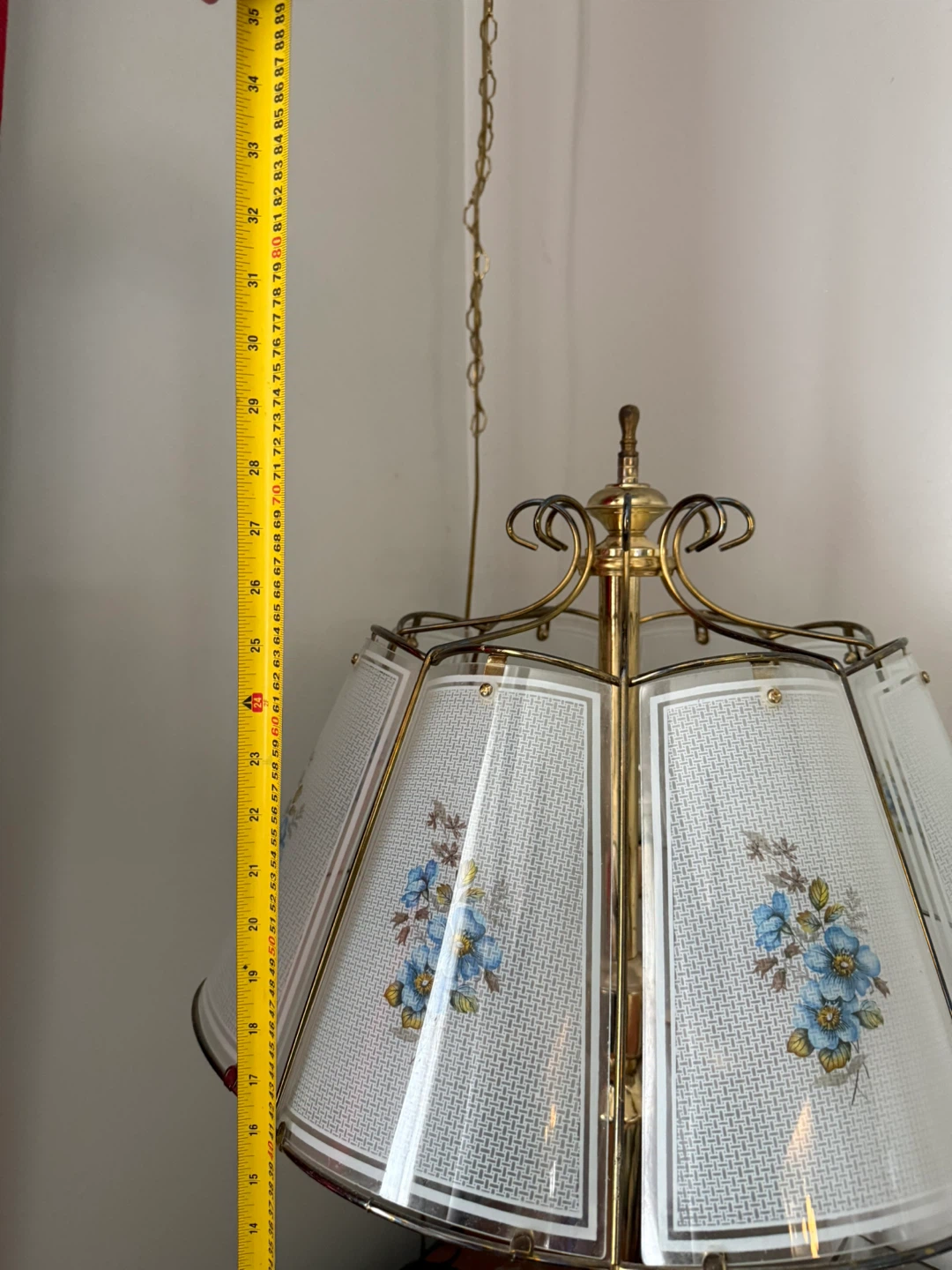 Vintage Floral Glass shade lamp - photo 5