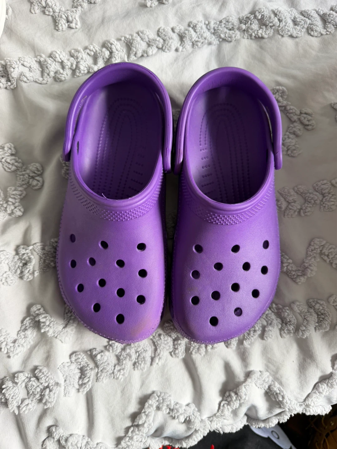 Purple Crocs Clogs Size M 6 W 8