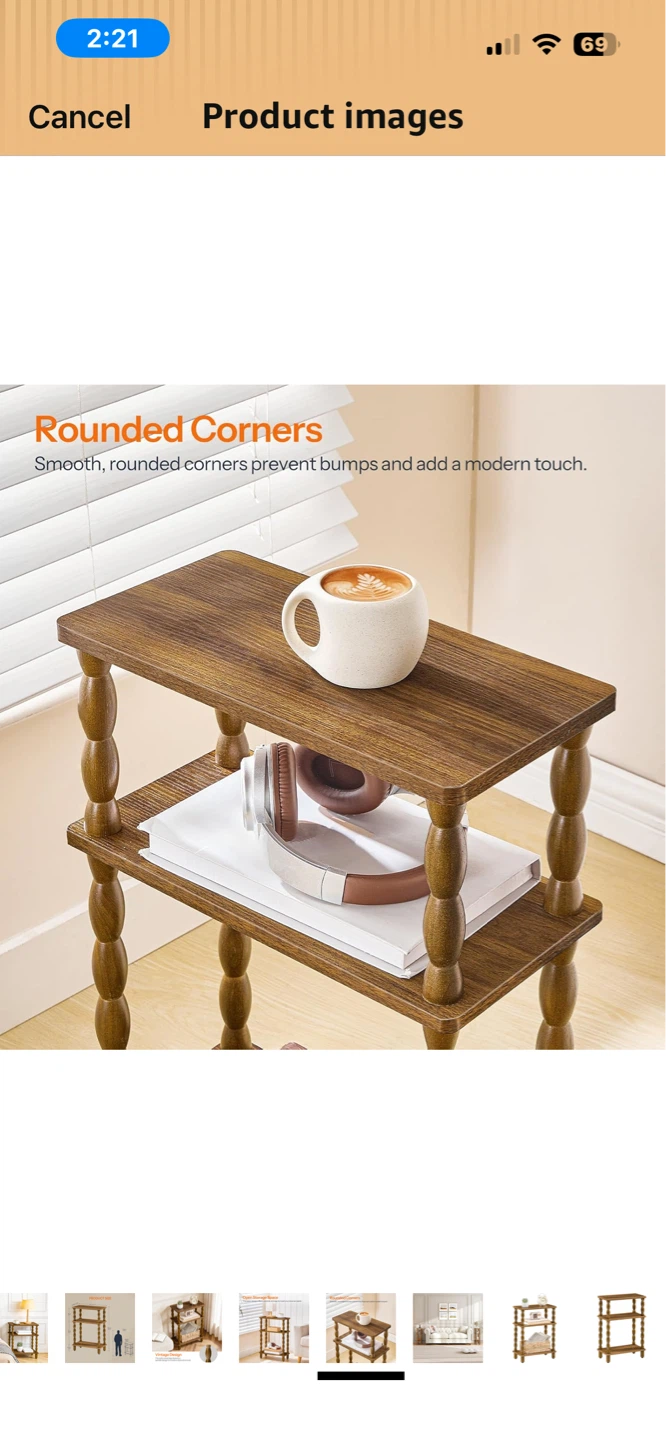 New 3-Tier Narrow End Table - photo 4