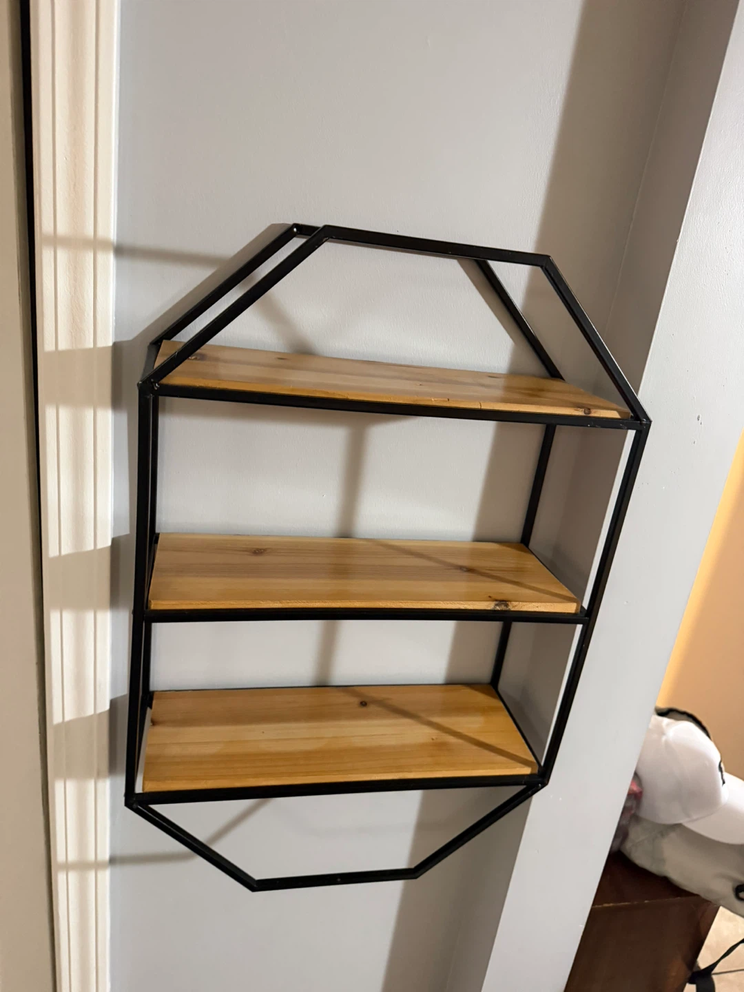 3-Tier Hexagonal Wall Shelf