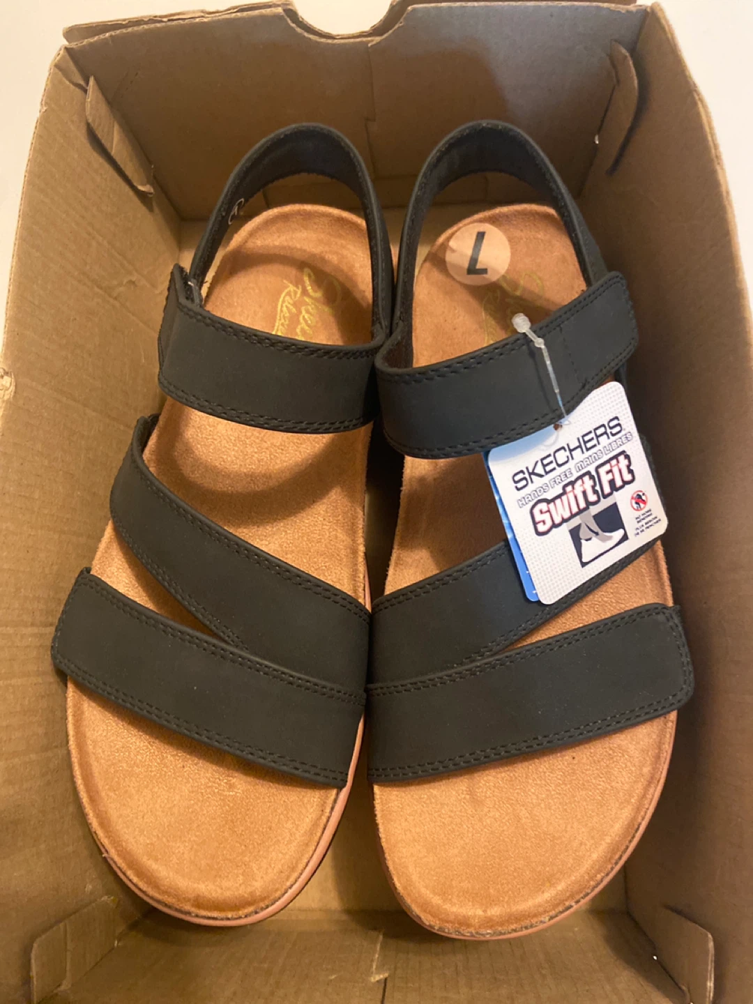 Skechers Women's Black Platform Sandals Size 37 - photo 4