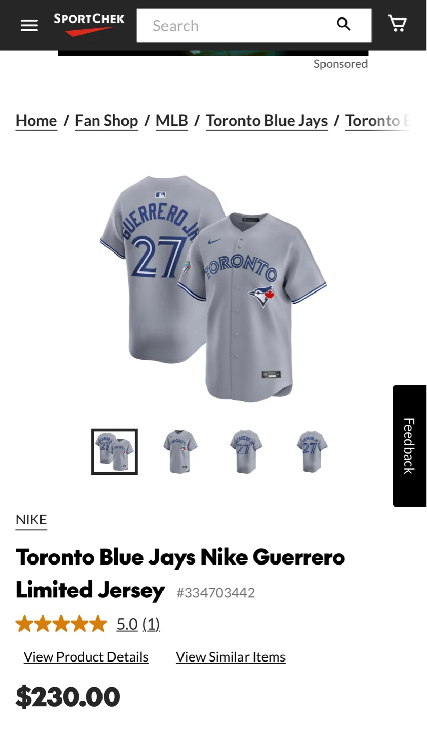 Nike Toronto Blue Jays Guerrero Jr. 27 World Series Jersey ⚽ - photo 5