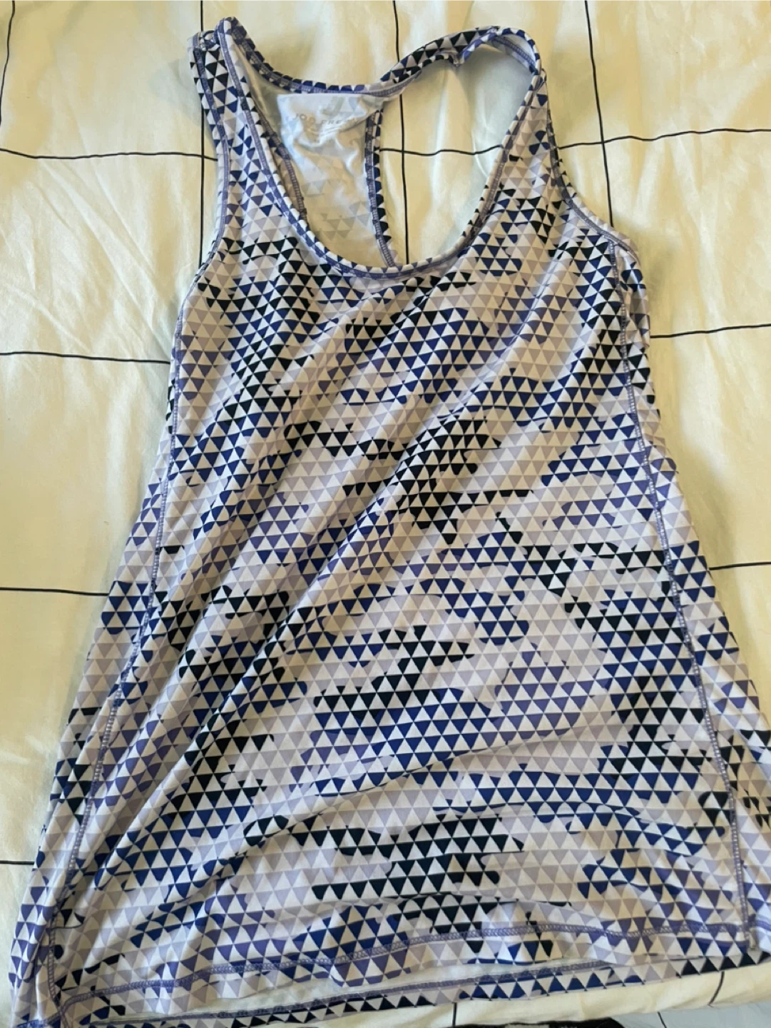 Athletic Tank Top - Geometric Print ⚽️