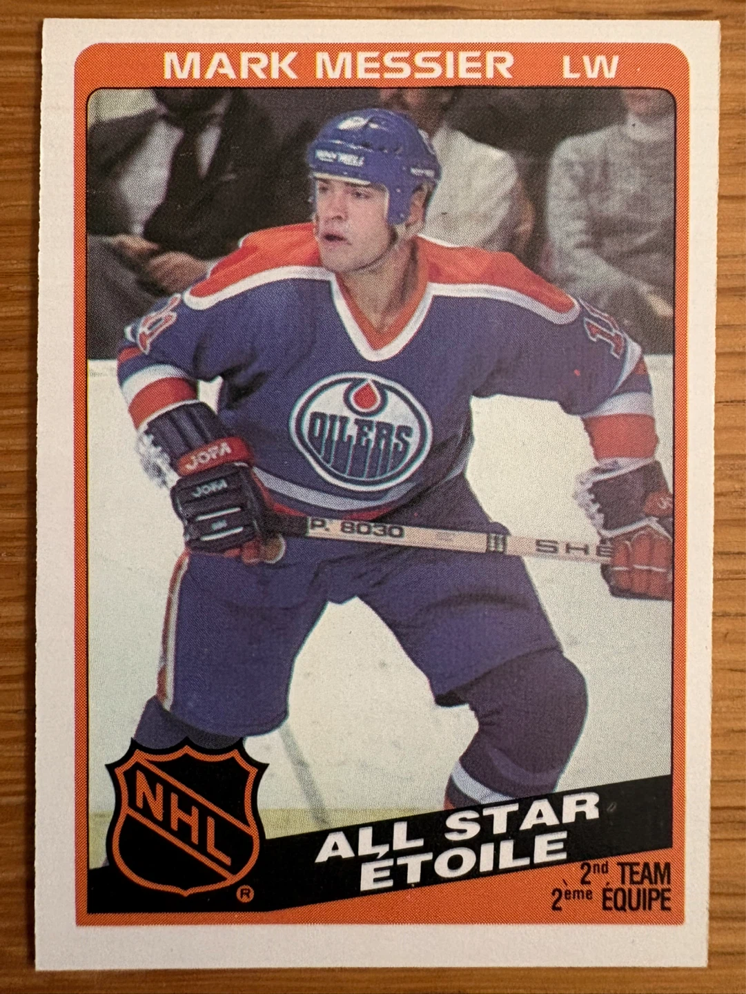 Mark Messier 1983/84 NHL All Star Hockey Card