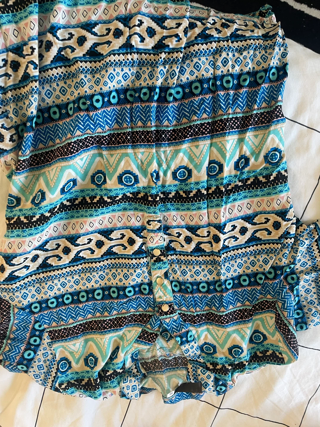 ⚽️Women's Boho Pattern Button-Up Shirt