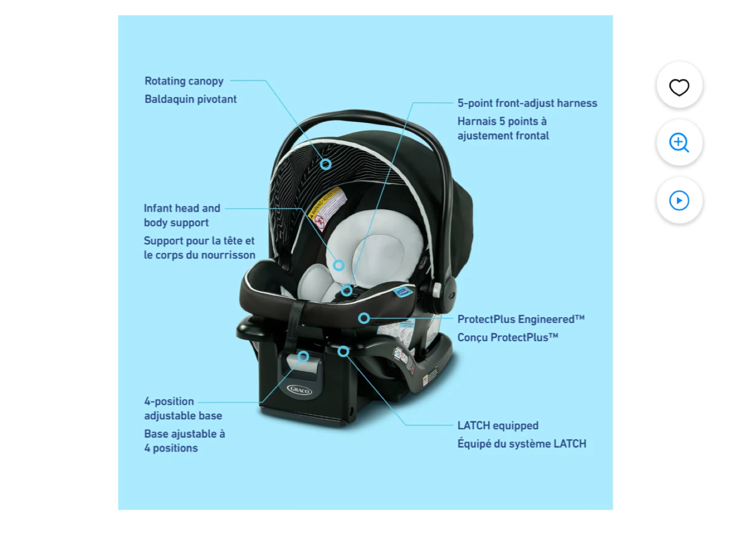 Graco SnugRide click and connect Infant Car Seat with Base - photo 4