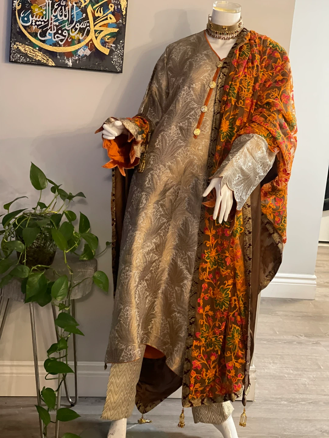 Embroidered Kameez Shalwar with Dupatta - photo 2