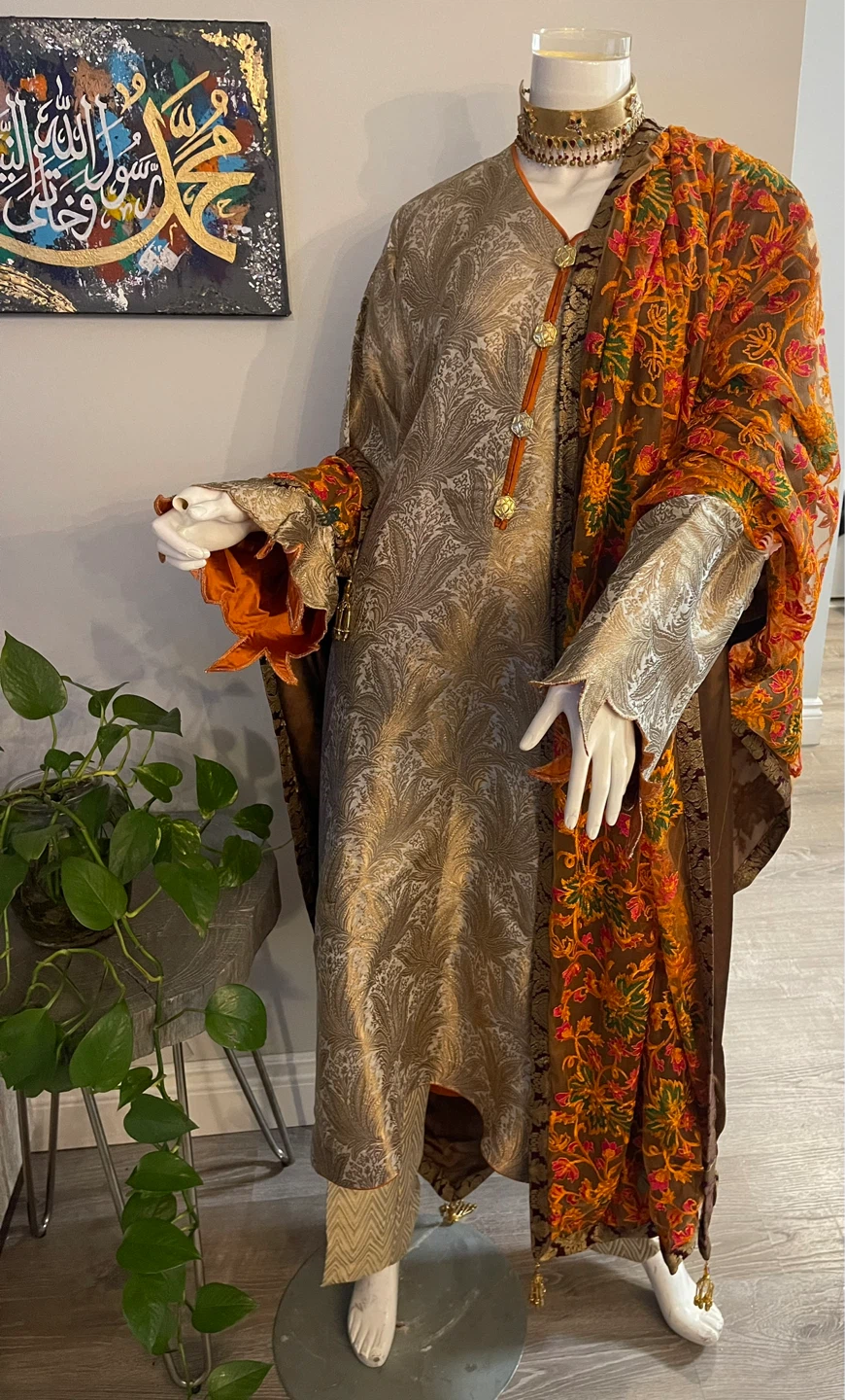 Embroidered Kameez Shalwar with Dupatta - photo 4