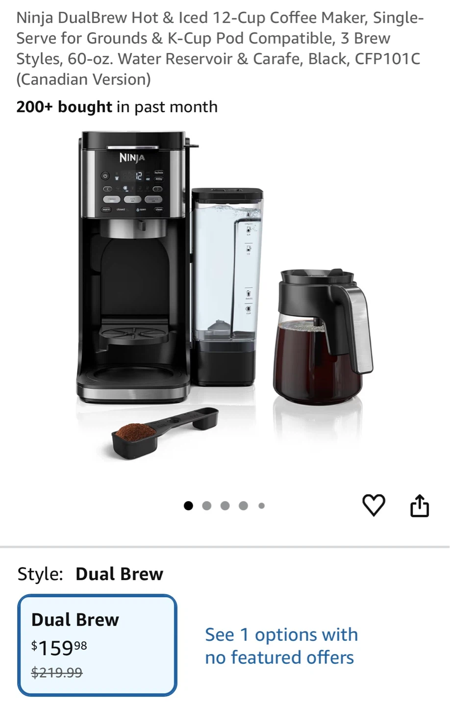 Ninja DualBrew Hot & Iced Coffee Maker | $55 - photo 2