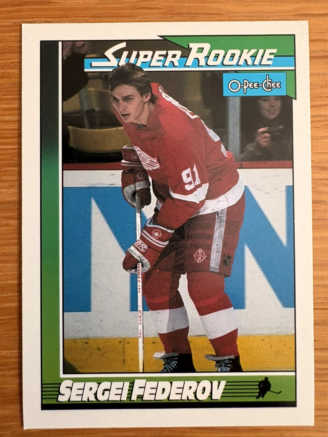 1991 O-Pee-Chee Super Rookie Sergei Federov Hockey Card