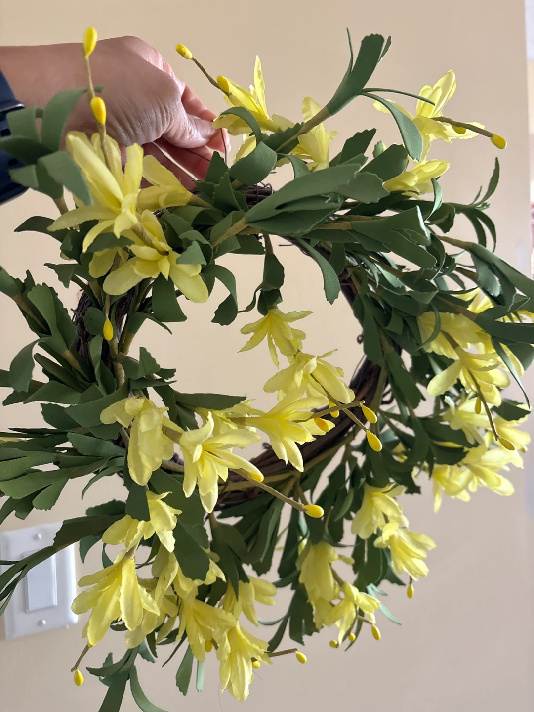 ⚽️Artificial Yellow Flower Wreath (sumner) - photo 2