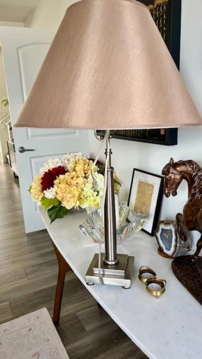 Floor Lamp with Brown Shade - photo 4
