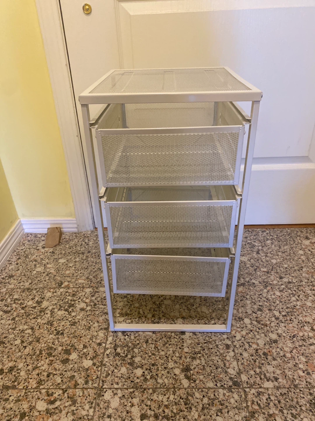 Ikea White 3-Drawer Storage Cart